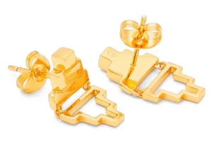 Gorjana Peytin Hinged Stud Earring 18K Gold Plated thumbnail 1