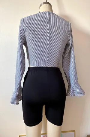 SEEK the Label Double Tie Crop Top thumbnail 6