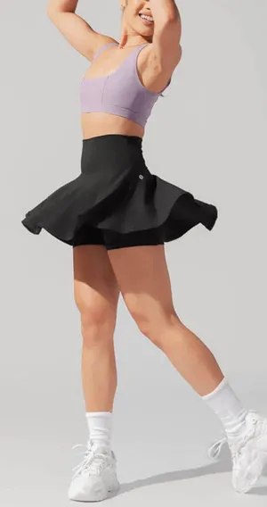 Popflex Supersculpt™ Twirl Skort with Pockets - Black thumbnail 3