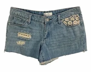 Jessica Simpson Light Wash Denim Cutoff Shorts‎ thumbnail 1