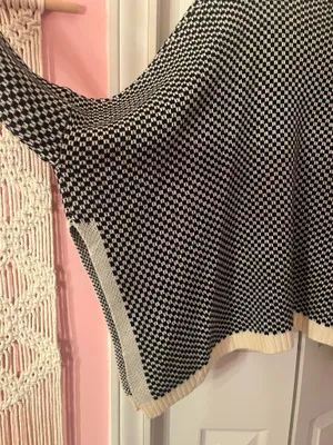 SheIn Checker print turtleneck sweater thumbnail 2