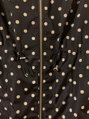 Merona Blue and White Polka Dot Raincoat thumbnail 3