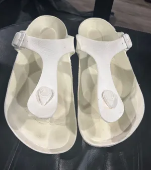 Birkenstock White T-Strap Women's Sandals thumbnail 1