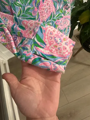 Lilly Pulitzer UPF 50+ Cassi Popover French Blue Turtley in‎ Love size small thumbnail 7