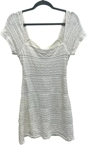 White Crochet Dress Hollister thumbnail 2