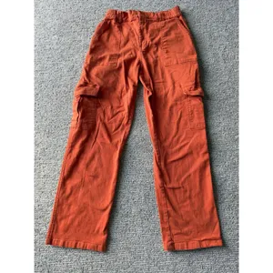 Lepunuo Women Burnt Orange Cargo Pants Straight Leg Stretch Cotton‎ Size S thumbnail 2