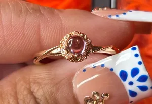 Purple gemstone ring thumbnail 1