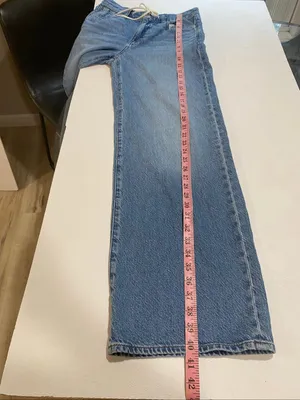 Madewell Superwide-Leg Jeans Size 24 Blue High Rise Wide Leg Denim thumbnail 6