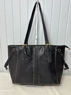 Montana‎ West Black Tote with Gold Stud Accents thumbnail 1