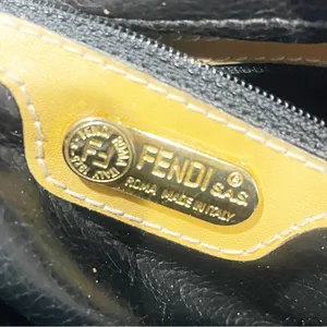 FENDI‎ ROMA Vintage Pequin Striped Small Luxury Designer Crossbody Shoulder Bag thumbnail 7