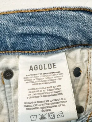 Agolde Nico Jeans Size 26‎ Blue Embark Wash High Rise Slim Old Money Minimalist thumbnail 9
