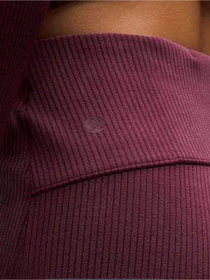 Lululemon Ribbed Softstreme Flared Pant Garnet Size 4 thumbnail 4