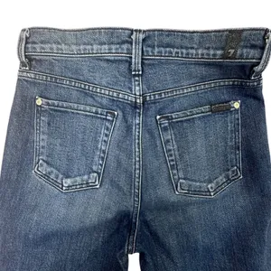 7 For All Mankind Skinny‎ Jeans Womens 25 The High Waist Side Stripe Taped Leg thumbnail 7