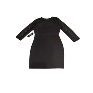 Lulus Women's Perfect Mesh Black Long Sleeve Bodycon Dress Size L (NWT) thumbnail 12