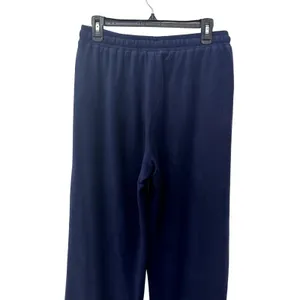 Nordstrom Rack Navy Fleece Pants Elastic Waist Drawstring Lounge Comfort M NWOT thumbnail 6