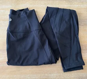 Lululemon Black Mesh Leggings 4 thumbnail 1