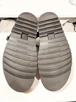 DR. MARTENS WOMAN SANDALS SHOES Black WEDGE CASUAL LEATHER CODE BLAIRE Size 10 thumbnail 6