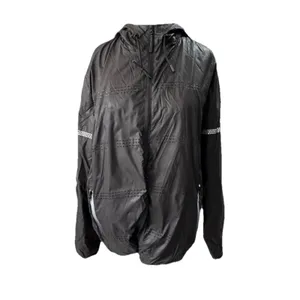 ZYIA Active Black Hooded Windbreaker Jacket Womens Medium M New With Tags NWT thumbnail 2