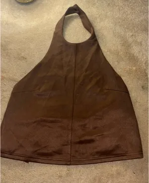 Open Back halter top Brown thumbnail 1