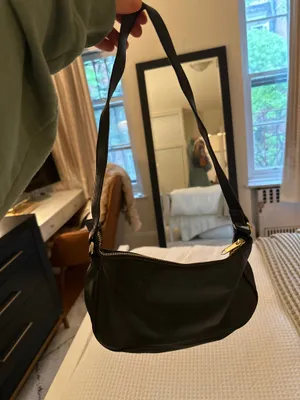 Color Block Shoulder Bag Black thumbnail 2