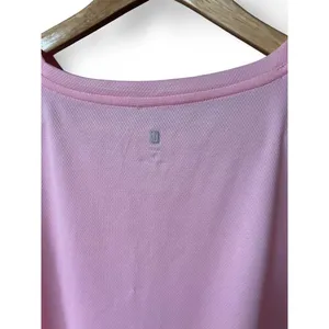 Active Top Ideology High-Low Baby Pink Mesh Athleisure Pilates Barre Gorpcore LG thumbnail 2