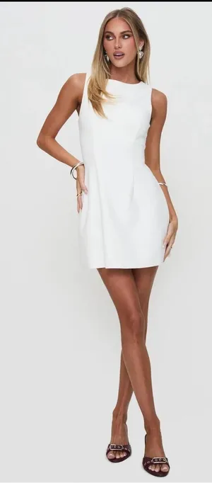 Princess Polly White Mini Dress 4 thumbnail 1