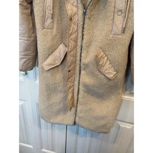 7 For All‎ Mankind Cream Sherpa Teddy Longline Jacket Size XS thumbnail 4