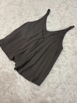 Free people intimately Waffle Knit Scoop Neck Tank Top - Charcoal thumbnail 2