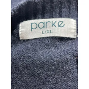 Parke Womens Navy Blue Wool Cashmere Long Sleeve Crew Neck Sweater Top Size L/XL thumbnail 5