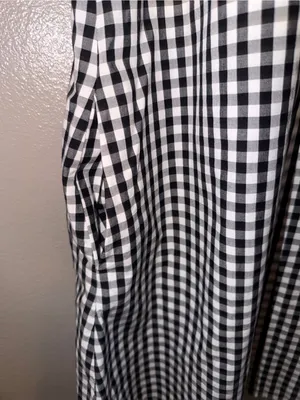 Vineyard Vines Black and White Gingham Sleeveless Mini Dress thumbnail 3