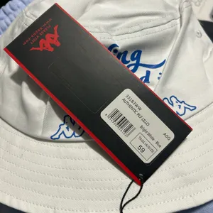 White and blue rolling loud Kappa bucket hat thumbnail 3