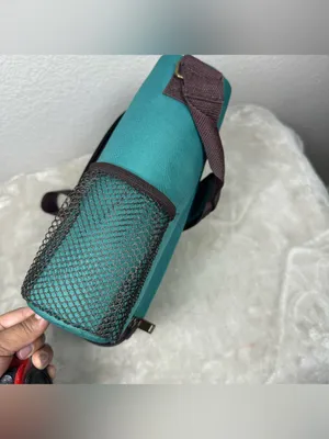 Starbucks Teal and Brown Dual-Zip Crossbody Cooler thumbnail 3