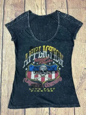 Affliction Midnight Rambler Women’s Medium Top thumbnail 1