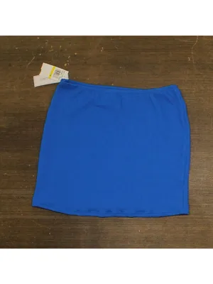 NWT Salt + Cove Juniors Rib Scrunch Cover-up Skirt SC251008CB Cosmic Cobalt M thumbnail 5