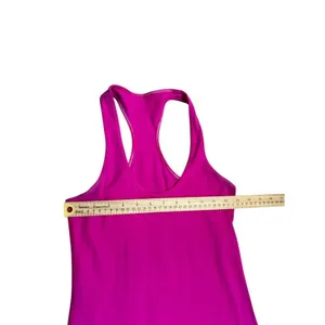 Lululemon Racerback Tank Top Pink Size 4 Womens Athletic Wear/fair condition thumbnail 2
