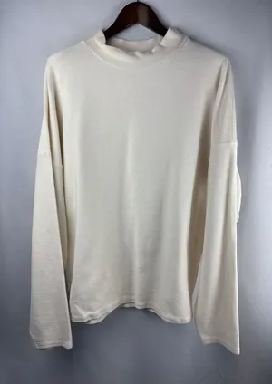 Women’s Maison Blanche Size 2 Cream Long Sleeve Thermal thumbnail 1