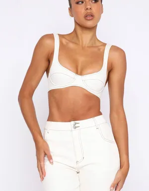 NWT White Fox True For You Crop thumbnail 3
