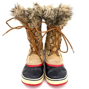 Sorel Women's Joan of Arctic Tall Leather Fur Lace Up Snow Boots Size 9 thumbnail 3