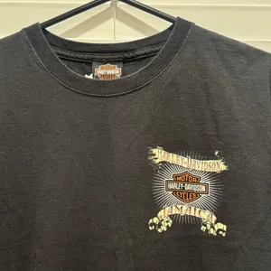Vintage Harley-Davidson Jamaica Island Palm Beach Motorcycle Biker Tee‎ Size L thumbnail 3
