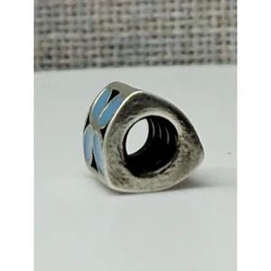 Pandora 790437EN01 Sterling Silver & Blue Black Enamel 925 ALE "Bluet" Charm thumbnail 4