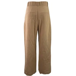 Abercrombie & Fitch Womens Brown Pleated High Waisted Wide Leg Trousers Pants 27 thumbnail 3