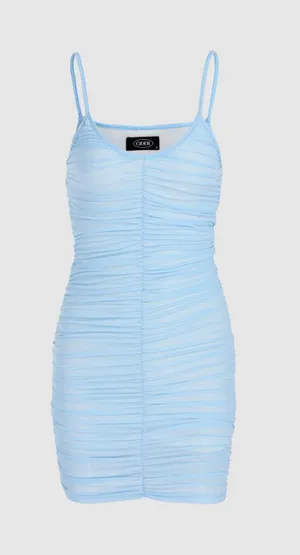 Cider Blue Bodycon Mini Dress thumbnail 1