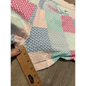 Vineyard Vines Target Patchwork Plaid Whale Cotton 4" Shorts‎ Stretchy 12 thumbnail 6