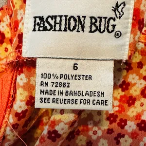 Vintage Fashion Bug Floral Babydoll Mini Slip Dress Y2K Boho Fairy Grunge thumbnail 4