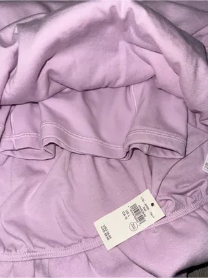 Aerie Offline Cloud Fleece Bubble Hem Skirt Lilac Size Large NWT thumbnail 4