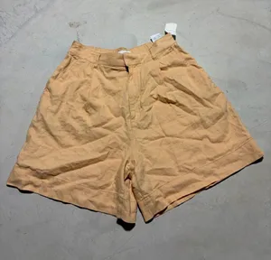 Abercrombie & Fitch NWT Peach Linen BLend Shorts medium thumbnail 1