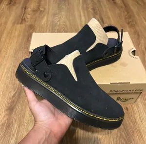 DR MARTENS Carlson black suede slingback mules clogs slip on shoes women’s 9 new thumbnail 2