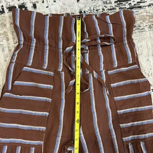 Free People come to play striped wide leg cropped pants thumbnail 10