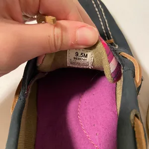 Sperry women’s blue shoes with pink plaid —‎ size 9.5 thumbnail 6