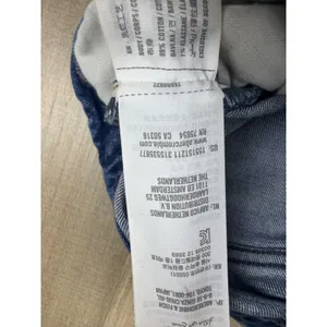 Abercrombie & Fitch Curve Love High Rise Mom Jeans Blue Distressed Women 6R 28‎ thumbnail 5